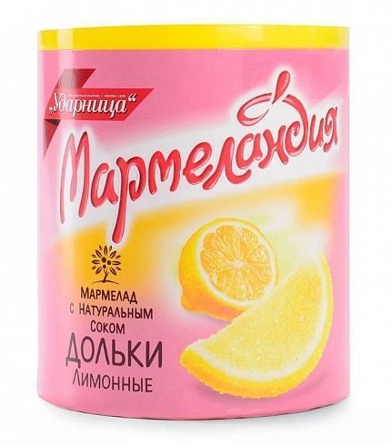 Мармелад УДАРНИЦА Лимонные Дольки 250 г купить с доставкой в Москве и Области