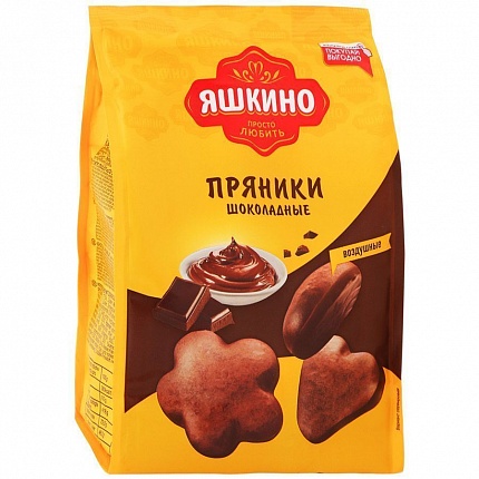 Пряники ЯШКИНО Шоколадные 350 г купить с доставкой в Москве и Области