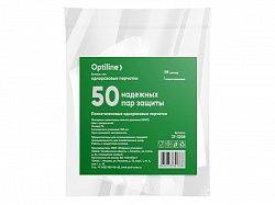 Перчатки Полиэтилен Одноразовые OptiLine M (100 шт/уп)