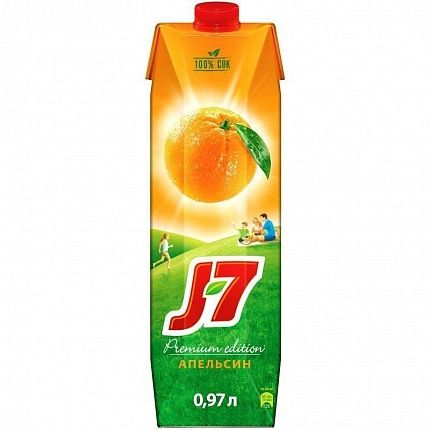 Сок J7 Апельсин 0,97л купить с доставкой в Москве и Области