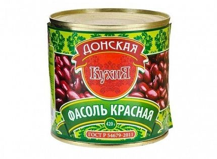 Фасоль красная натуральная 3000г ж/б Донская кухня купить с доставкой в Москве и Области