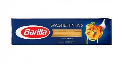 Макароны BARILLA №3 Spaghetini 450 г купить с доставкой в Москве и Области