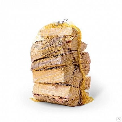 Дрова Березовые колотые 4,8 - 7 кг в сетке купить с доставкой в Москве и Области