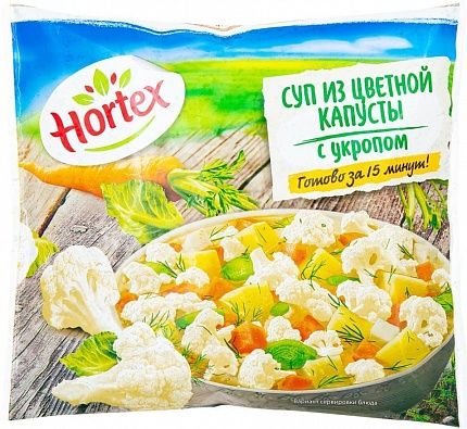 Суп из цветной капусты с картофелем и укропом ХОРТЕКС 400 г купить с доставкой в Москве и Области