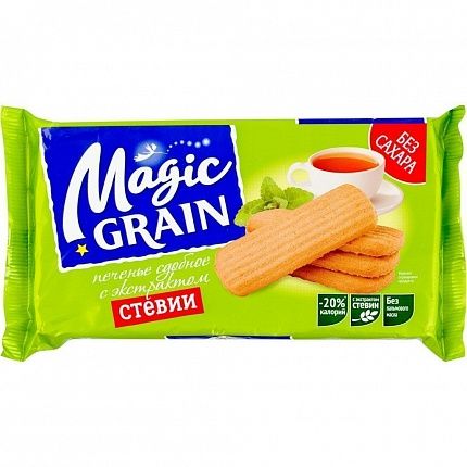 Печенье Мультизлаковое MAGIC GRAIN 150гр купить с доставкой в Москве и Области