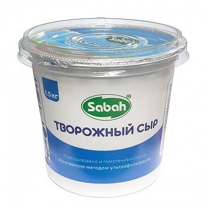 Сыр Творожный "Sabah" 69% 1,5 кг купить с доставкой в Москве и Области
