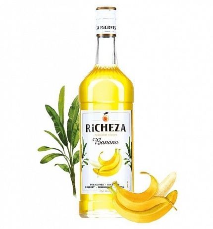 Сироп Банан RICHEZA ст/б 1 л купить с доставкой в Москве и Области