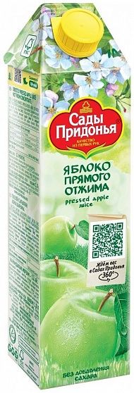 Сок Сады Придонья Яблоко 1л купить с доставкой в Москве и Области