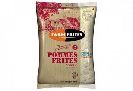 Картофель Фри FARM FRITES 7 мм с/м 2,5 кг купить с доставкой в Москве и Области