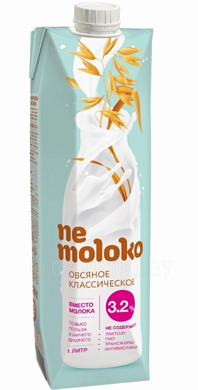 Напиток Овсяный NEMOLOKO 3,2% 1л купить с доставкой в Москве и Области