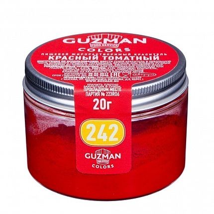 Краситель Пищевой GUZMAN Красный 20 г купить с доставкой в Москве и Области