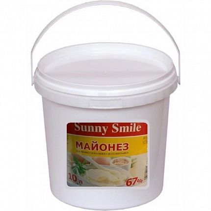 Майонез "Sunny Smile"67% 10 л купить с доставкой в Москве и Области