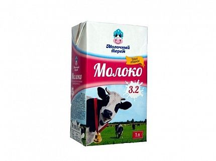 Молоко 3,2 % Молочный Терем 1 л  купить с доставкой в Москве и Области