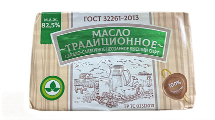 Масло сливочное традиционное "Восход" 82,5% 450 г купить с доставкой в Москве и Области