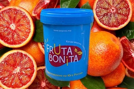 Пюре Красный Апельсин Fruta Bonita 930 мл (1000гр) купить с доставкой в Москве и Области