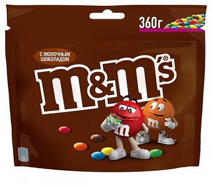 Драже M&M's с мол. шоколадом 360 г купить с доставкой в Москве и Области