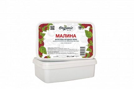 Пюре Малина Organic bar 1000 гр купить с доставкой в Москве и Области