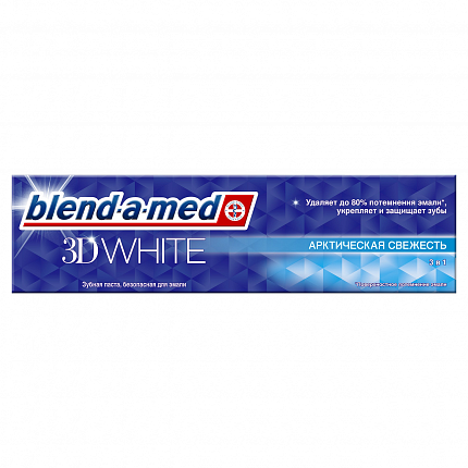 Зубная паста BLEND-A-MED 3D WHITE Арк/Свеж 100 г  купить с доставкой в Москве и Области