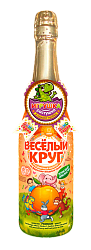 Напиток Безалкогольный газированный со вкусом апельсина ВЕСЕЛЫЙ КРУГ ст/б 0,75 л
