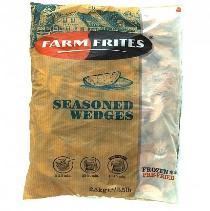Картофель Дольки FARM FRITES в специях с/м 2,5 кг купить с доставкой в Москве и Области