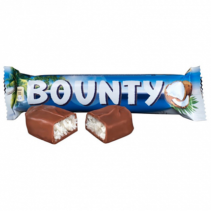 Шоколадный Батончик BOUNTY 55 г купить с доставкой в Москве и Области