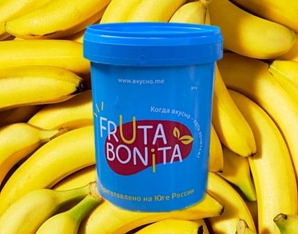 Пюре Банан Fruta Bonita 930 мл (1050гр) купить с доставкой в Москве и Области