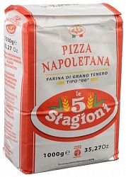 Мука из Мягких Сортов Пшеницы Le 5 Stagioni "Пицца Наполетана" (розовый лейбл) 1 кг