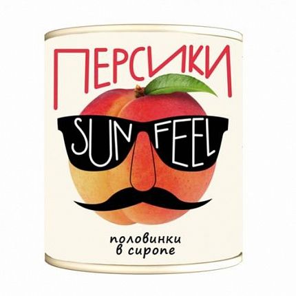 Персики в сиропе половинки SUNFEEL ж/б 850 мл купить с доставкой в Москве и Области