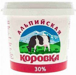 Сметана Продукт 30 % АЛЬПИЙСКАЯ КОРОВКА 5 кг