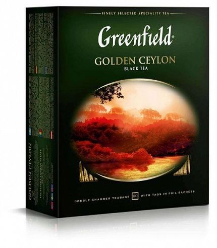 Чай GRIENFIELD Golden Ceylon 100х2 г купить с доставкой в Москве и Области
