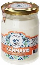 Кисломолочный Напиток Каймак 15% 450 г ст/б Кавказский молочник