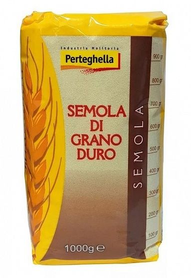 Мука Perteghella из твердых сортов пшеницы для пасты 1 кг купить с доставкой в Москве и Области
