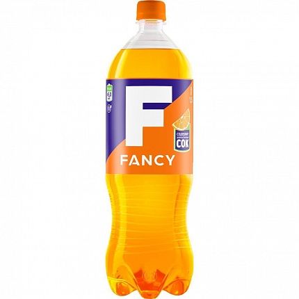 Напиток "Фэнси" ("Fancy") безалкогольный сильногазированный, ПЭТ 1.5 купить с доставкой в Москве и Области