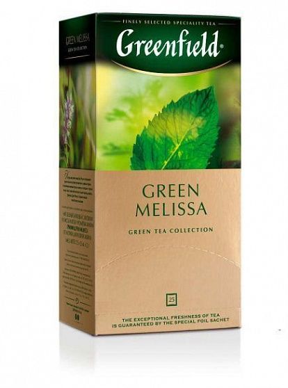 Чай GRIENFIELD Green Melissa 25х1,5г купить с доставкой в Москве и Области