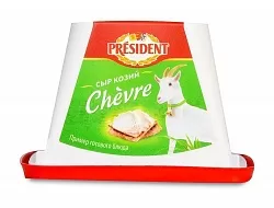 Сыр творожный из козьего молока "Козий Chevre" President. 65%, 140г