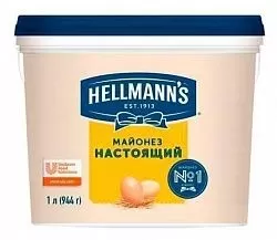 Майонез HELLMANN'S Настоящий ж.78% (ч/в 4,7кг) 5 л 
