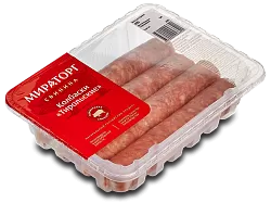 Колбаски Свиные Тирольские  МИРАТОРГ (свежемороженая продукция) 400 г