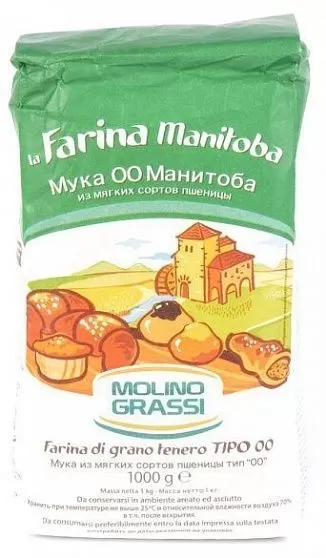 Мука Манитоба из мягких сортов пшеницы MOLINO GRASSI 1 кг купить с доставкой в Москве и Области