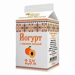 Йогурт МОЛОДЕЛ Персик 2,5 % 500 гр