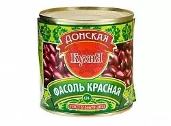 Фасоль красная натуральная 3000г ж/б Донская кухня