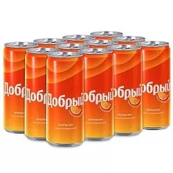Напиток Добрый Апельсин ж/б 0,33 л